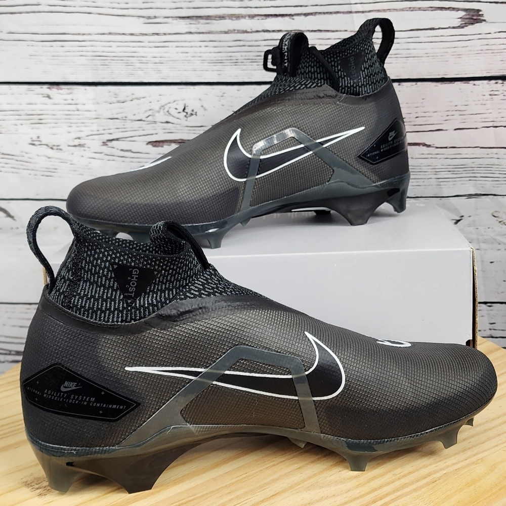 New Nike Alpha Menace Elite 3 Men's Football Cleats Size 12 Black CT6648-010No